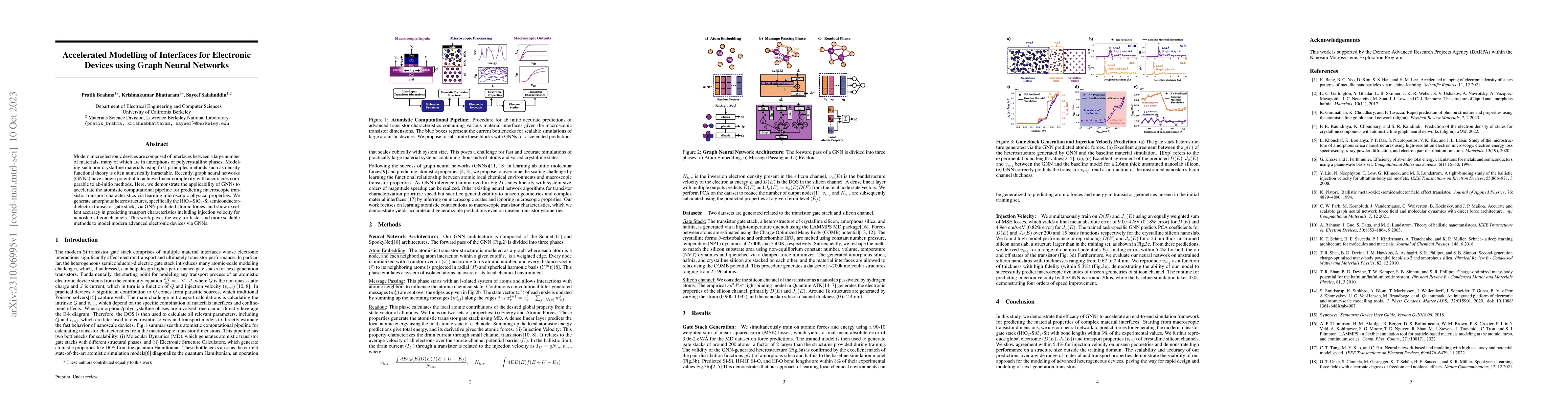 Thumbnail for Accelerated Modelling of Interfaces for Electronic Devices using Graph
  Neural Networks