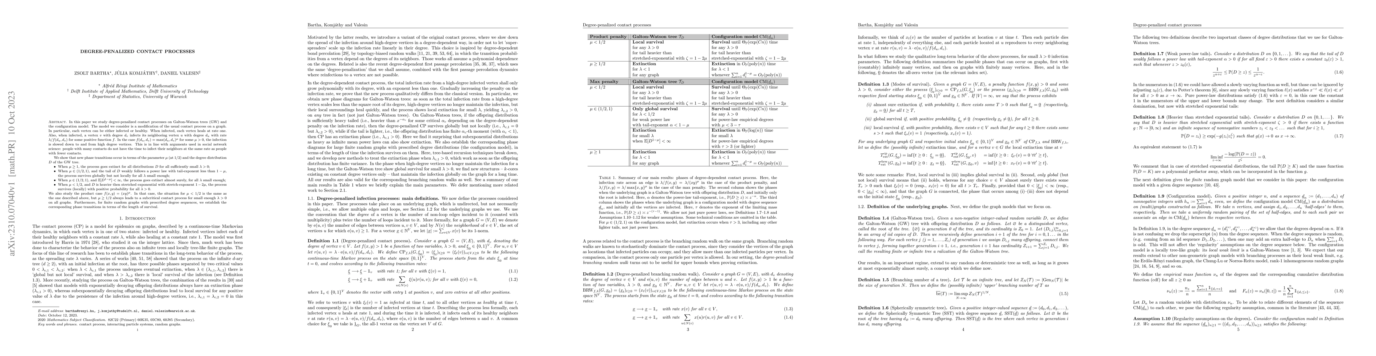 Thumbnail for Degree-penalized contact processes