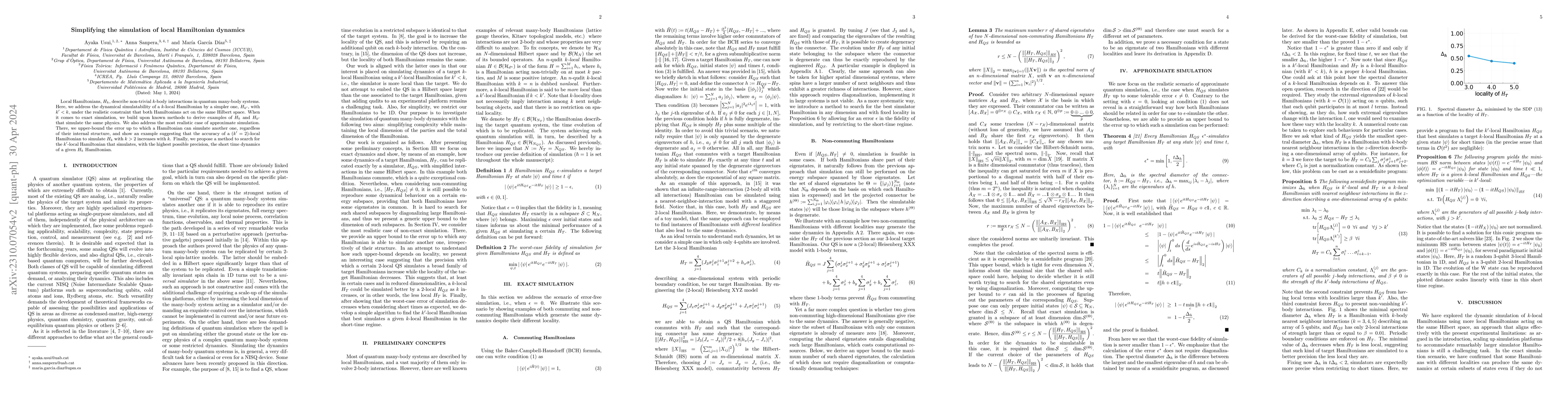 Thumbnail for Simplifying the simulation of local Hamiltonian dynamics