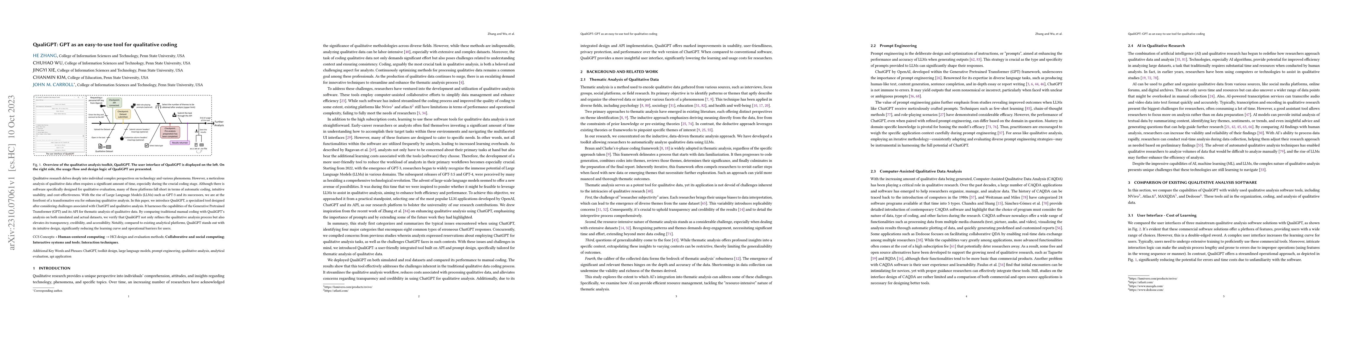 Thumbnail for QualiGPT: GPT as an easy-to-use tool for qualitative coding
