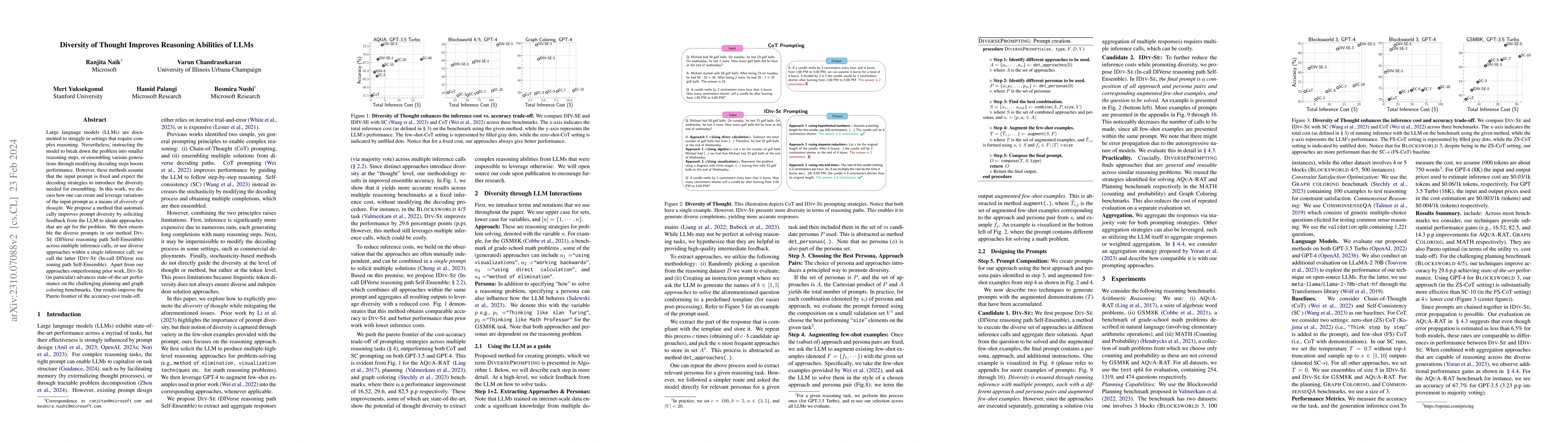 Thumbnail for Diversity of Thought Improves Reasoning Abilities of LLMs