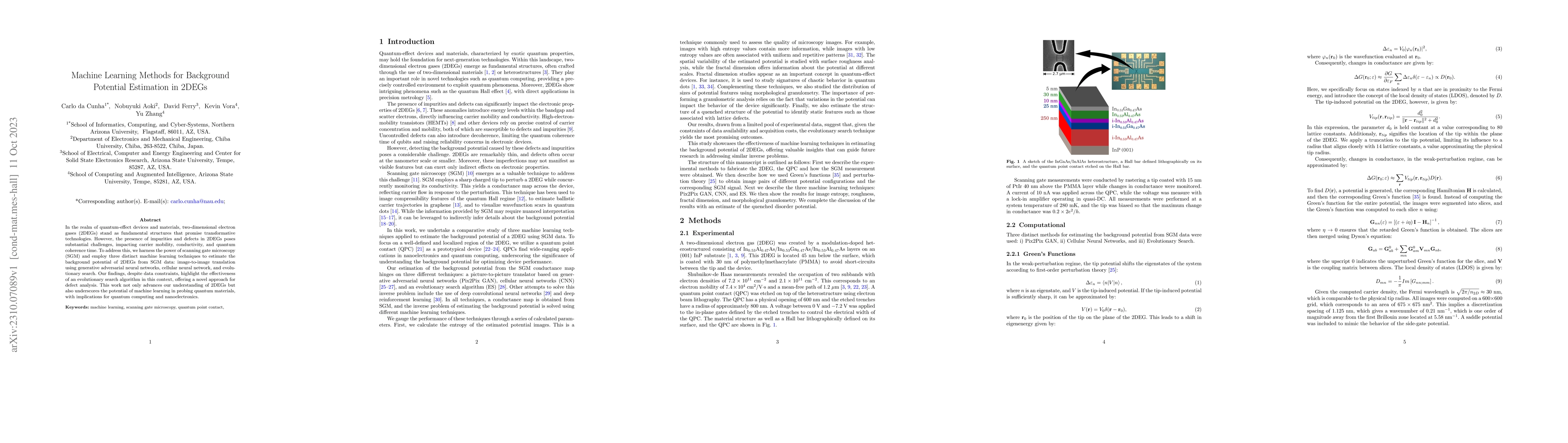 Thumbnail for Machine Learning Methods for Background Potential Estimation in 2DEGs