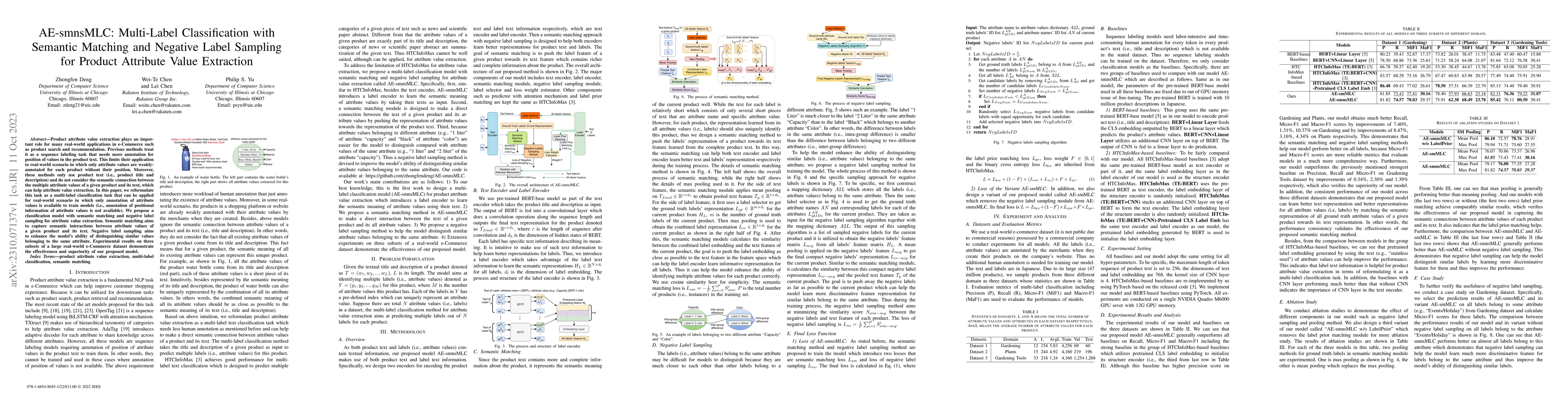 Thumbnail for AE-smnsMLC: Multi-Label Classification with Semantic Matching and
  Negative Label Sampling for Product Attribute Value Extraction