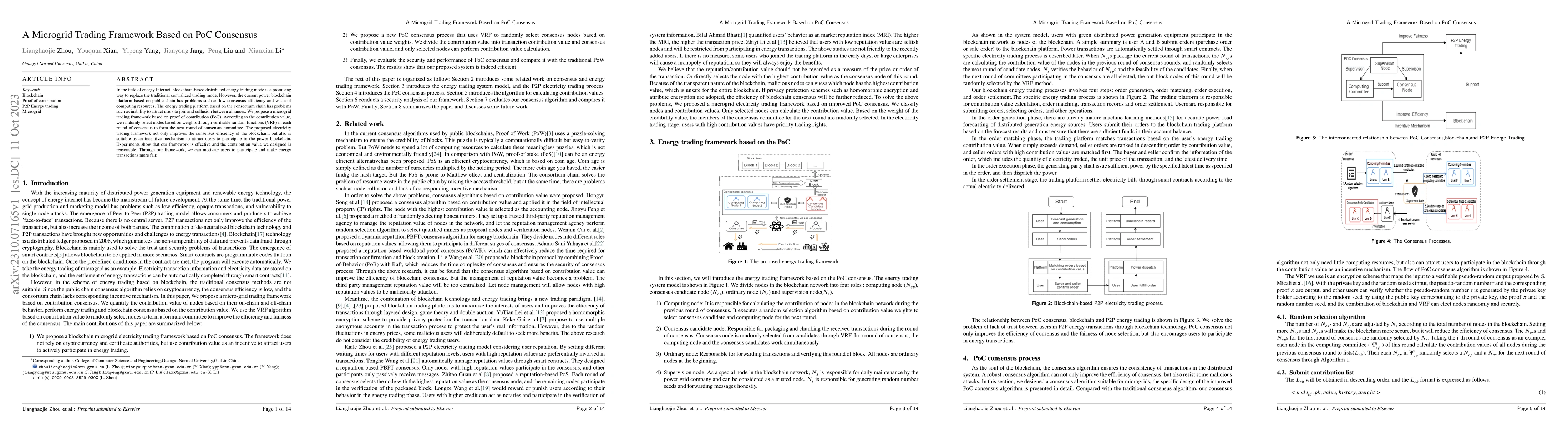 Thumbnail for A Microgrid Trading Framework Based on PoC Consensus