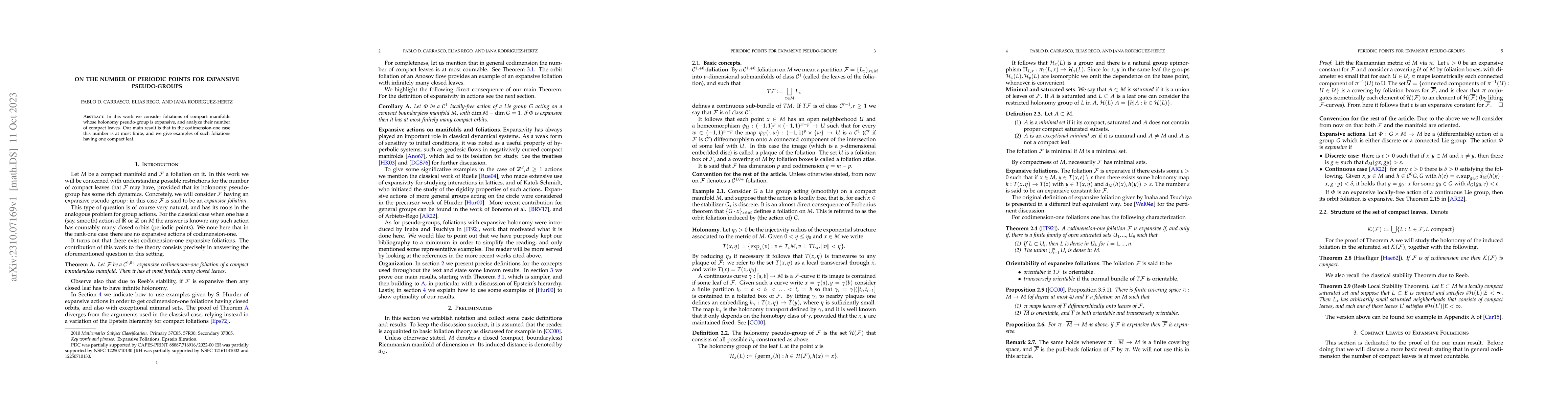 Thumbnail for On the Number of Periodic Points for Expansive Pseudo-Groups