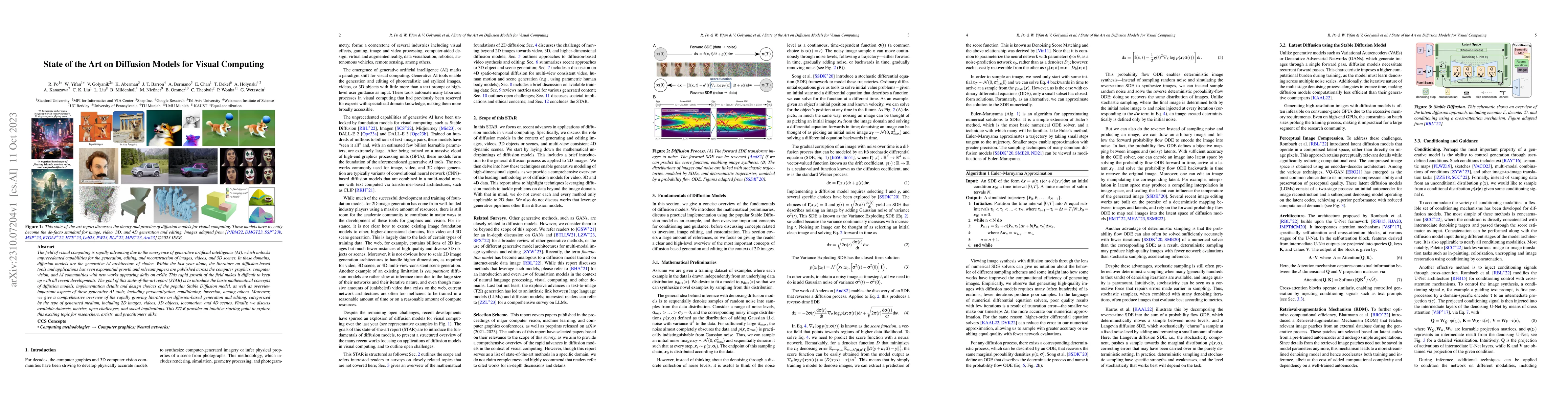 Thumbnail for State of the Art on Diffusion Models for Visual Computing