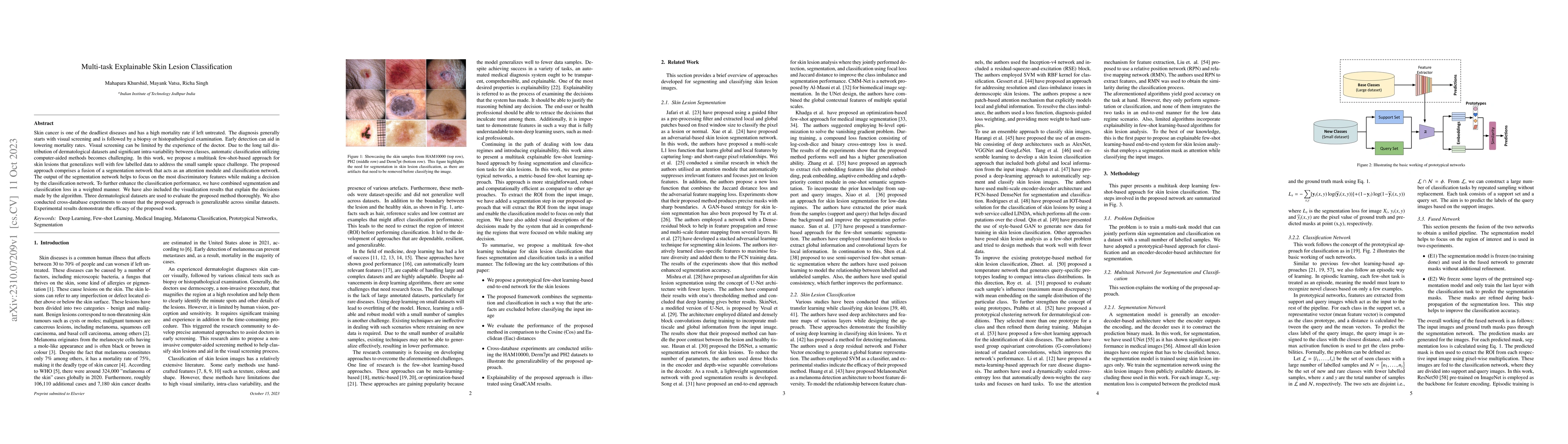 Thumbnail for Multi-task Explainable Skin Lesion Classification