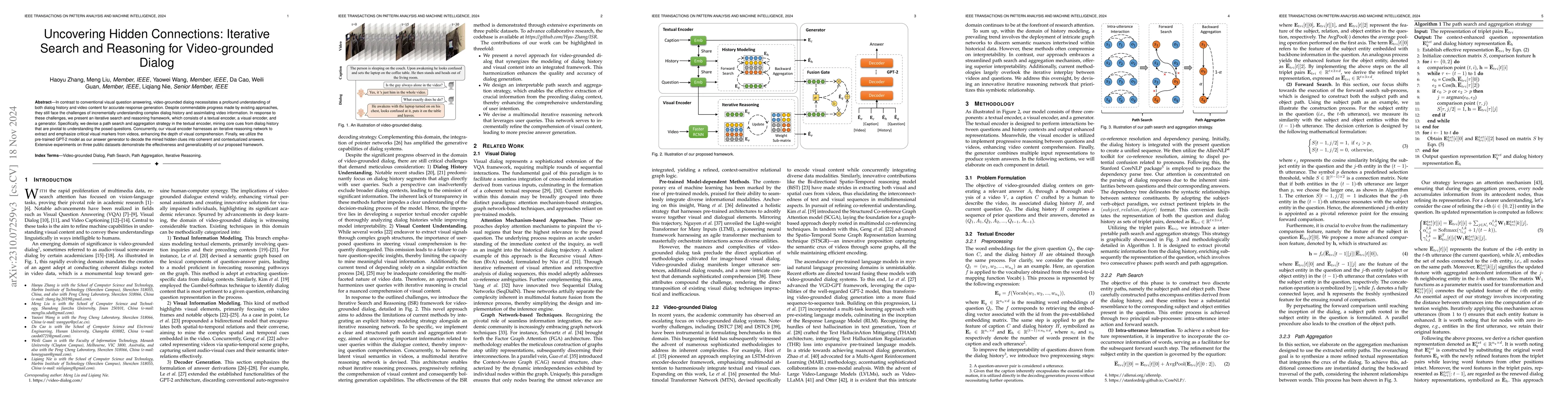 Thumbnail for Uncovering Hidden Connections: Iterative Search and Reasoning for
  Video-grounded Dialog