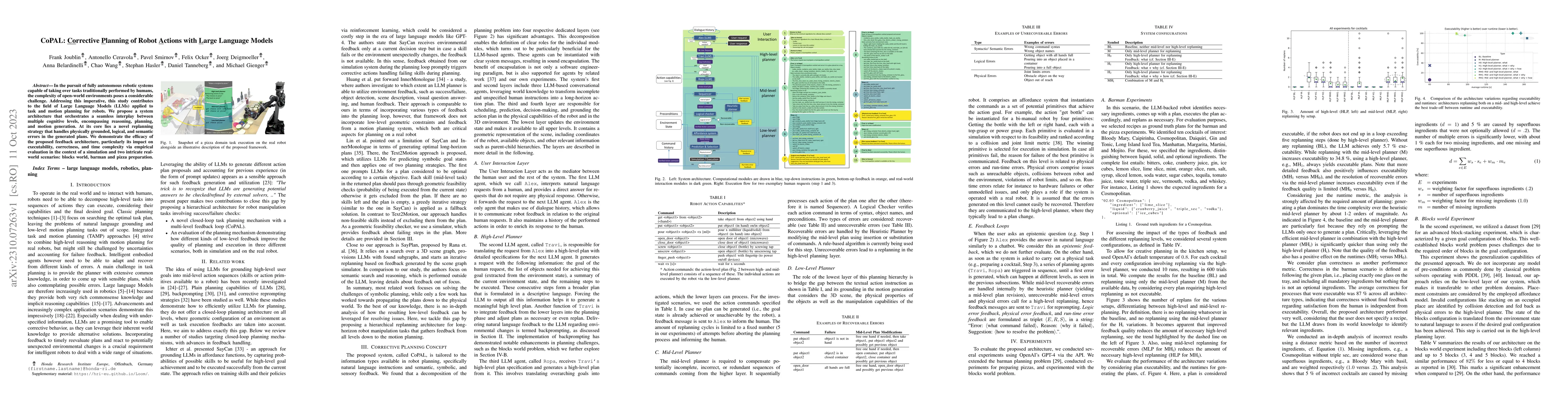 Thumbnail for CoPAL: Corrective Planning of Robot Actions with Large Language Models