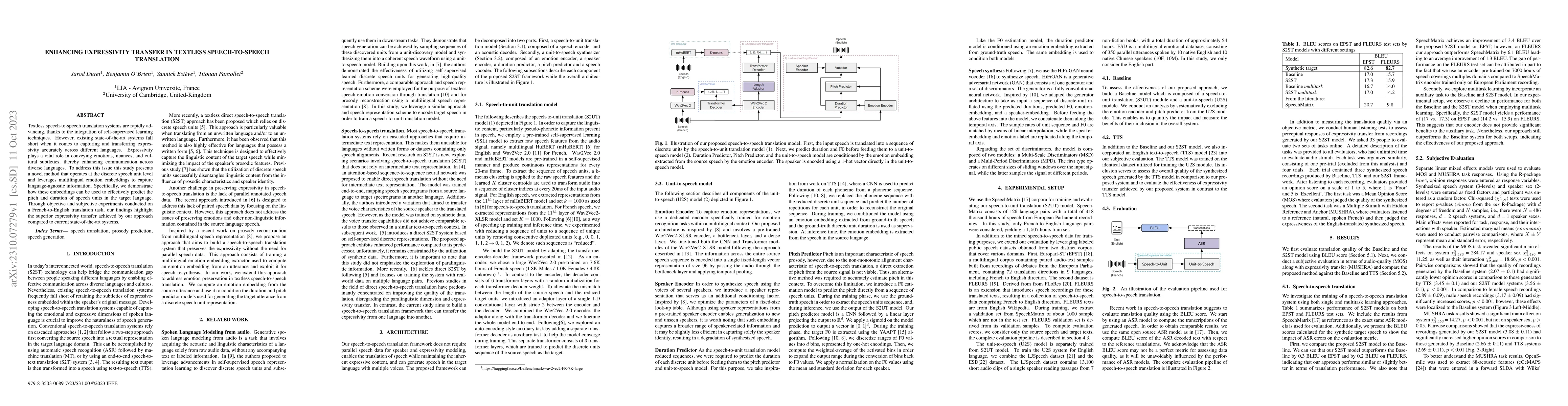 Thumbnail for Enhancing expressivity transfer in textless speech-to-speech translation