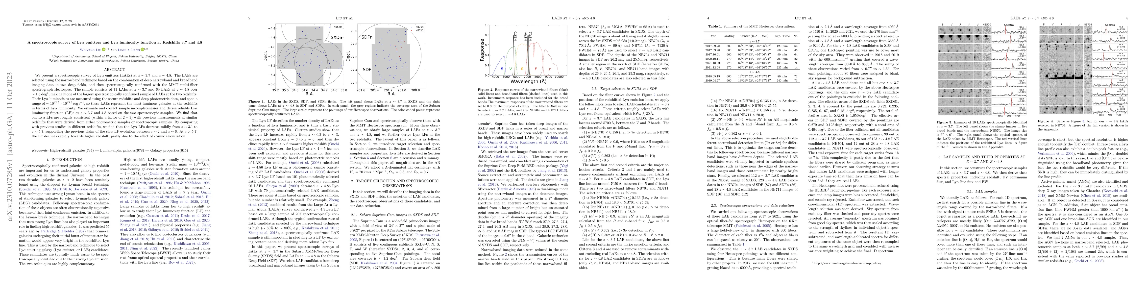 Thumbnail for A spectroscopic survey of Ly$\alpha$ emitters and Ly$\alpha$ luminosity
  function at Redshifts 3.7 and 4.8