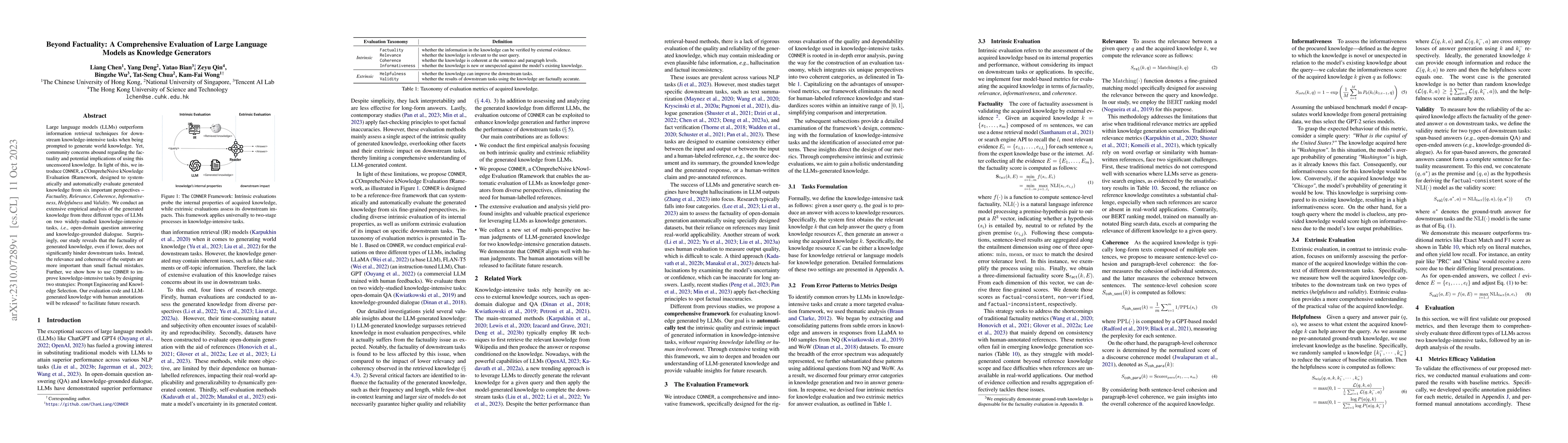 Thumbnail for Beyond Factuality: A Comprehensive Evaluation of Large Language Models
  as Knowledge Generators