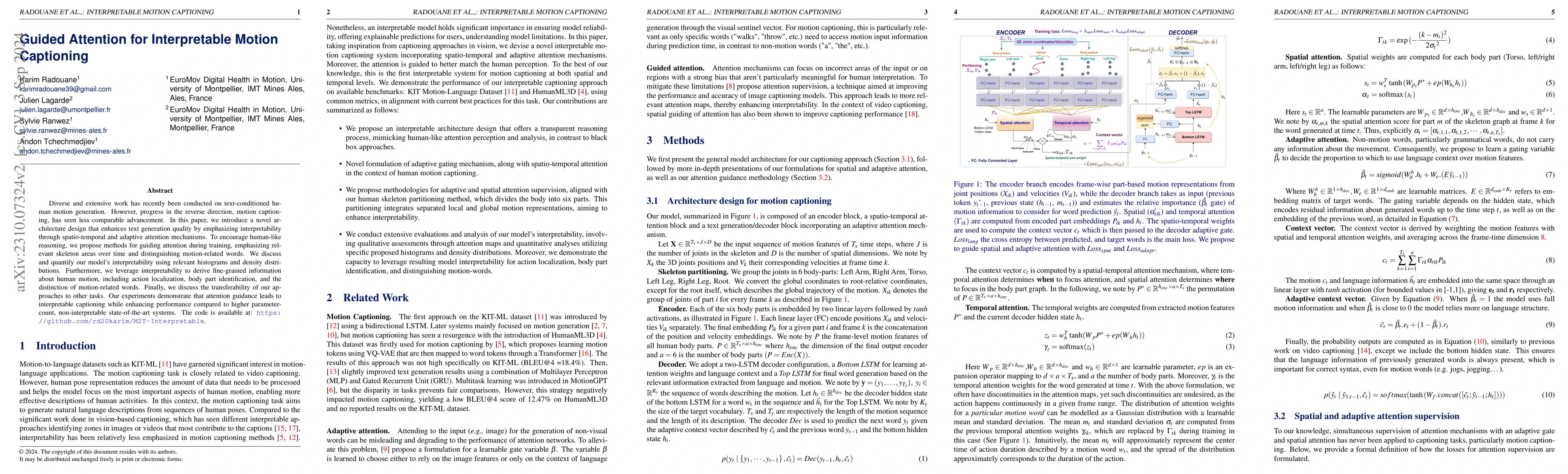 Thumbnail for Guided Attention for Interpretable Motion Captioning