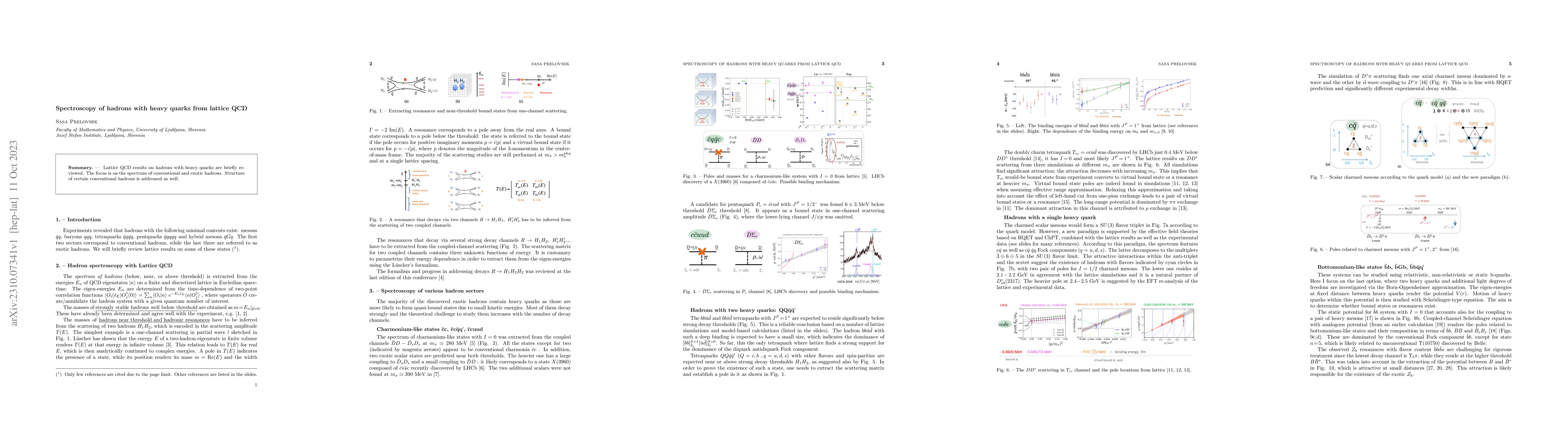 Thumbnail for Spectroscopy of hadrons with heavy quarks from lattice QCD