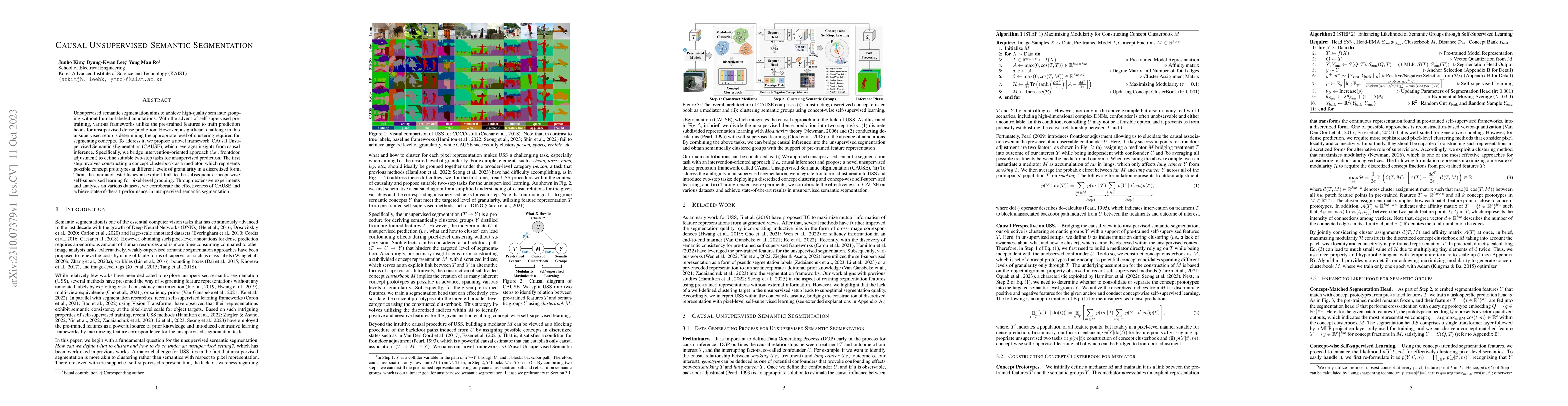 Thumbnail for Causal Unsupervised Semantic Segmentation