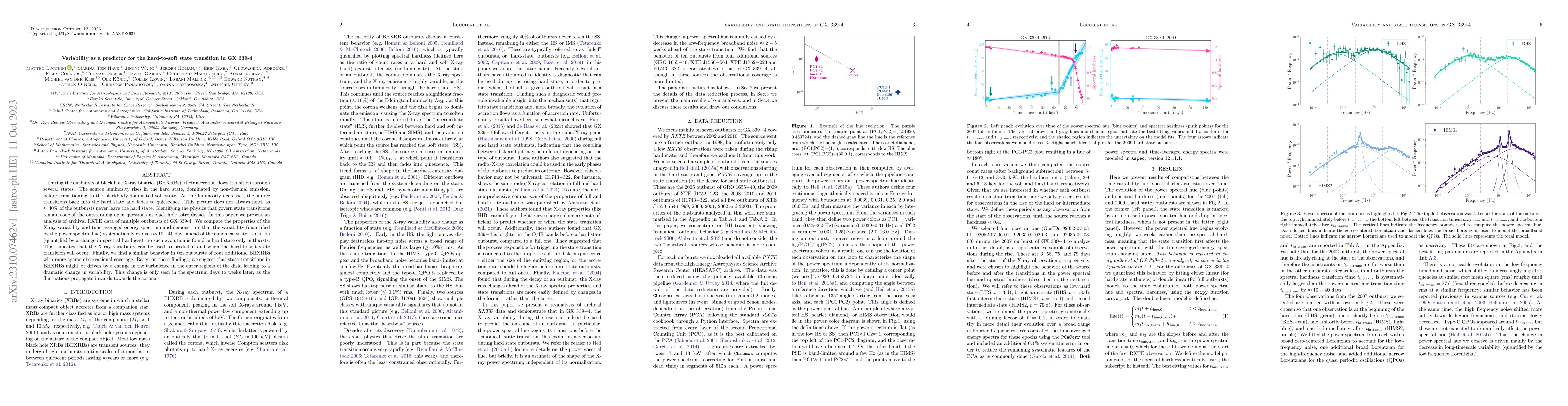 Thumbnail for Variability as a predictor for the hard-to-soft state transition in GX
  339-4
