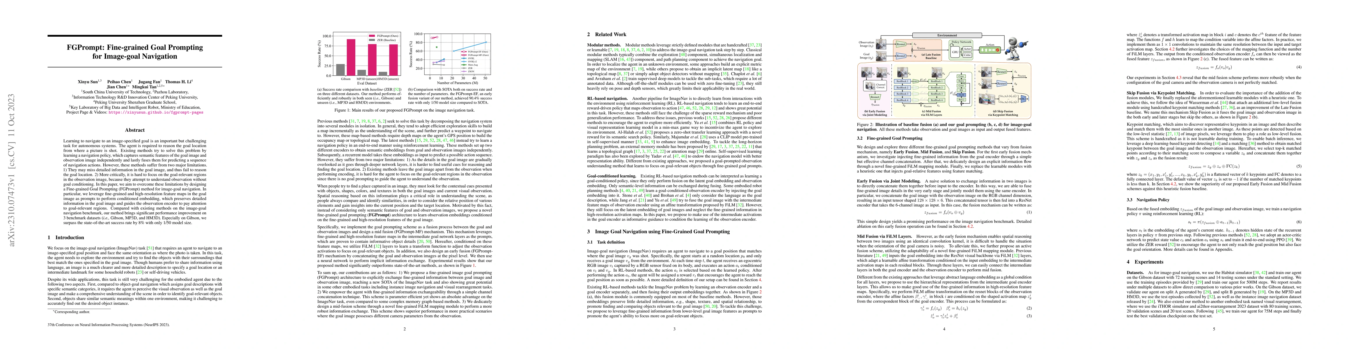 Thumbnail for FGPrompt: Fine-grained Goal Prompting for Image-goal Navigation