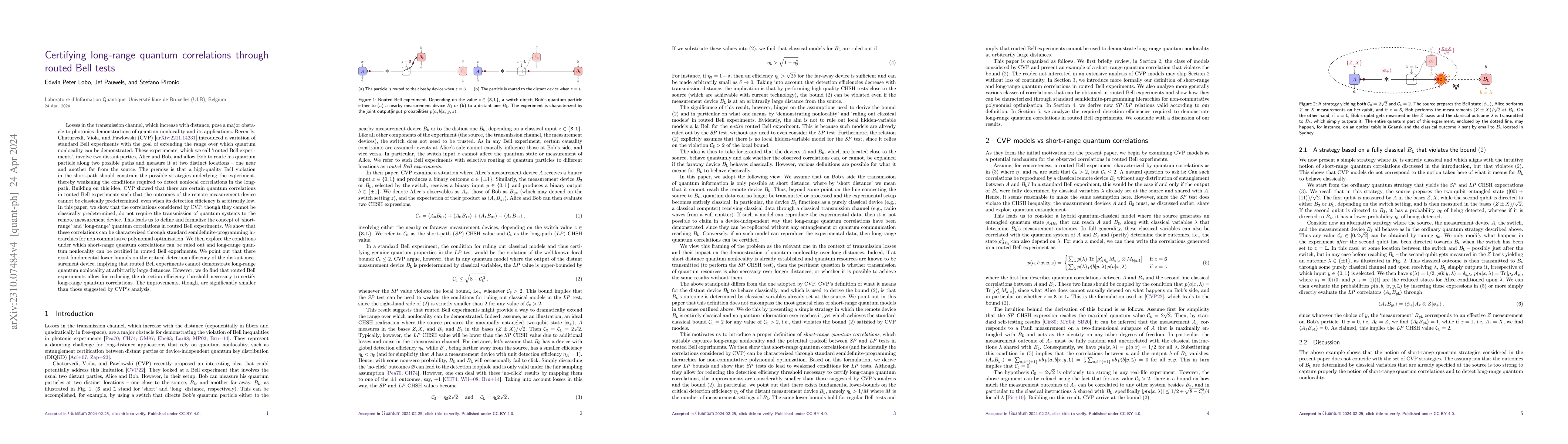 Thumbnail for Certifying long-range quantum correlations through routed Bell tests