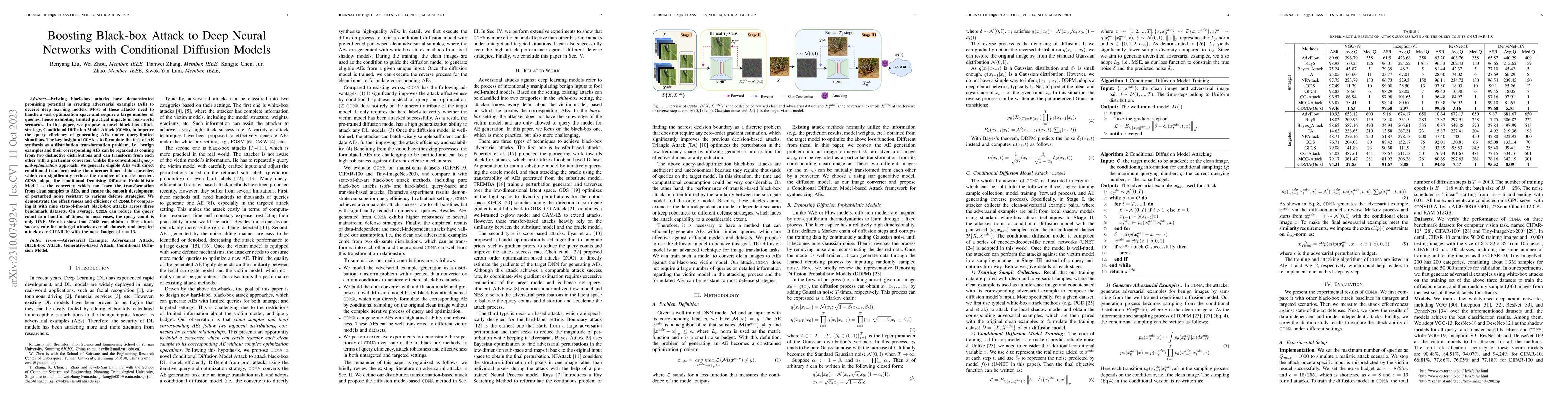 Thumbnail for Boosting Black-box Attack to Deep Neural Networks with Conditional
  Diffusion Models
