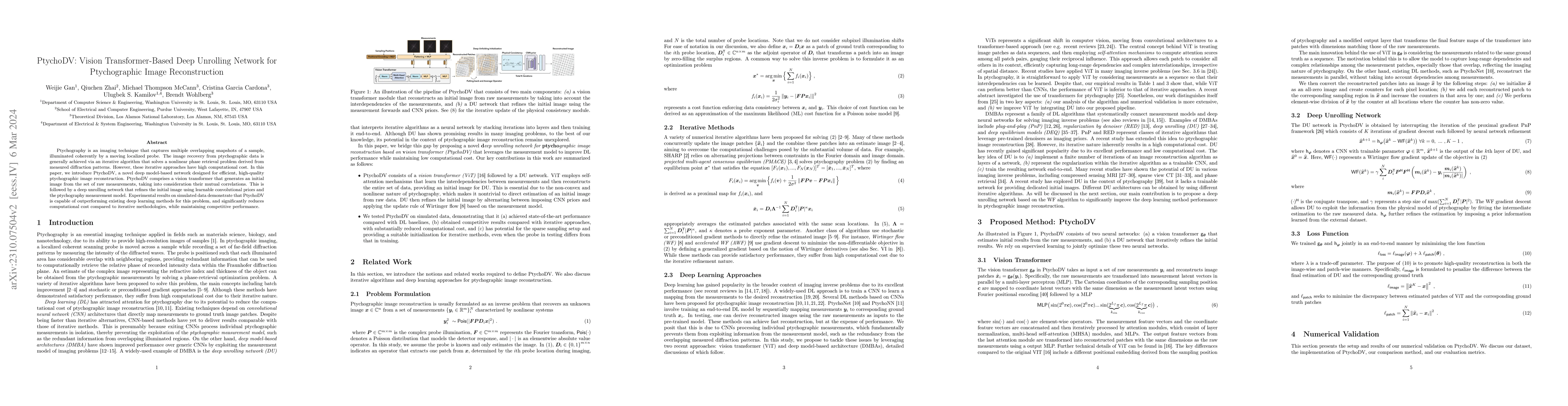 Thumbnail for PtychoDV: Vision Transformer-Based Deep Unrolling Network for
  Ptychographic Image Reconstruction