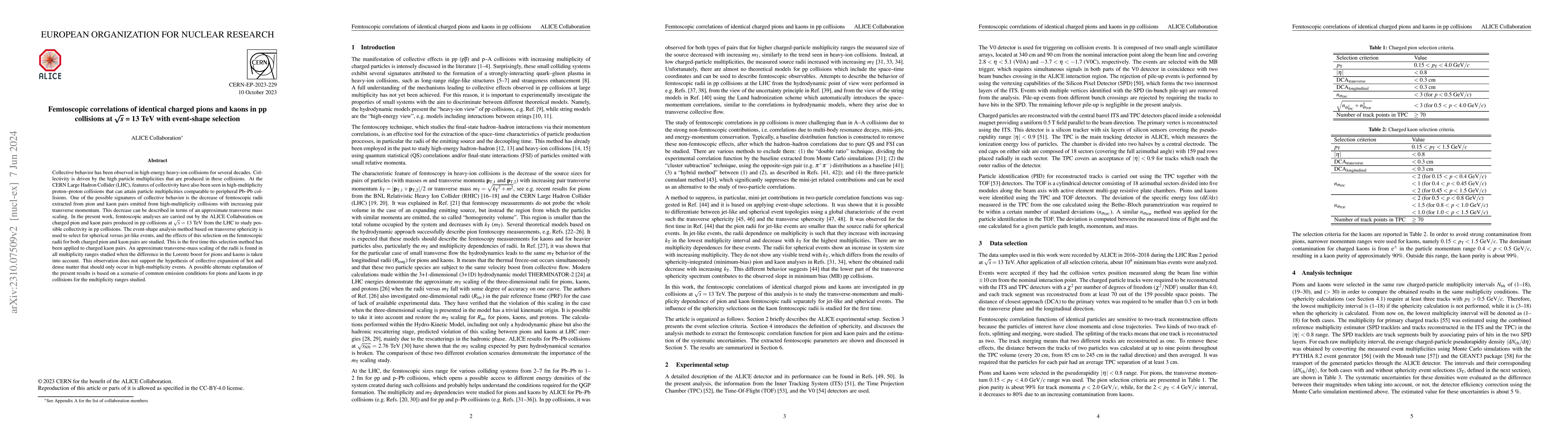 Thumbnail for Femtoscopic correlations of identical charged pions and kaons in pp
  collisions at $\sqrt{s}=13$ TeV with event-shape selection