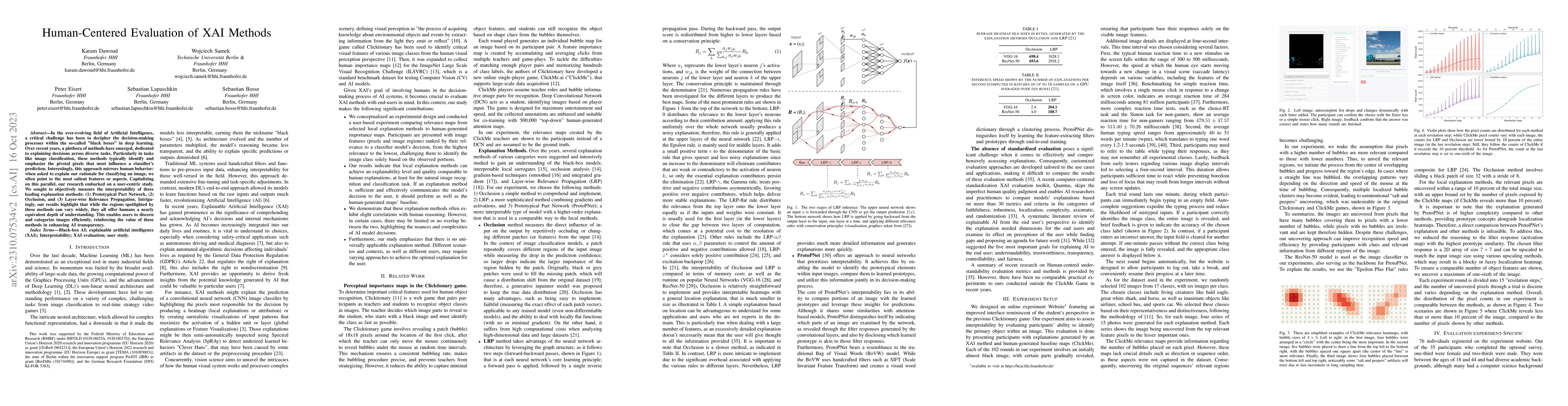 Thumbnail for Human-Centered Evaluation of XAI Methods