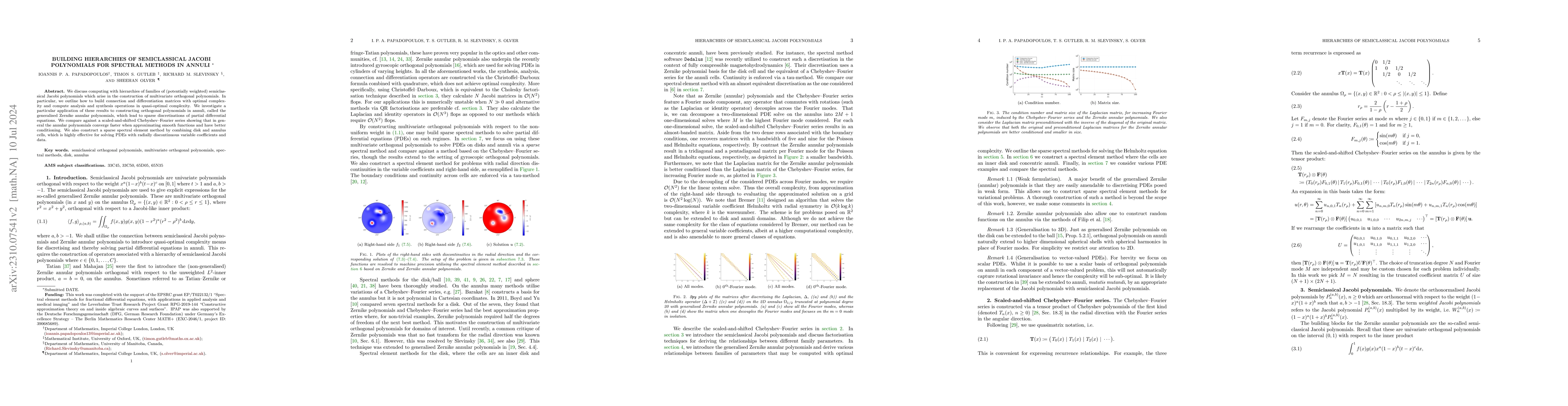 Thumbnail for Building hierarchies of semiclassical Jacobi polynomials for spectral
  methods in annuli