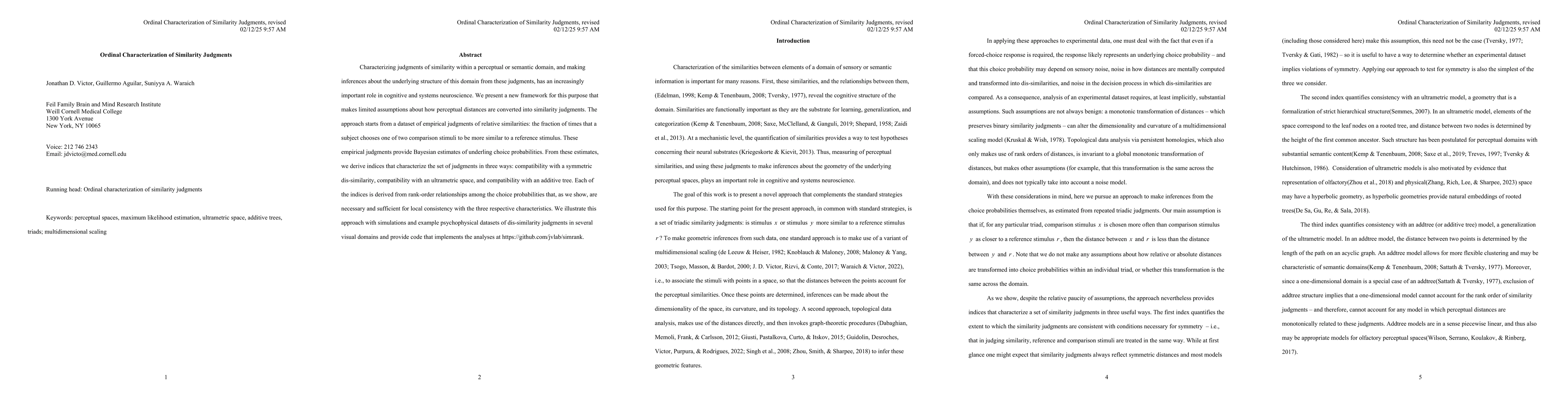 Thumbnail for Ordinal Characterization of Similarity Judgments