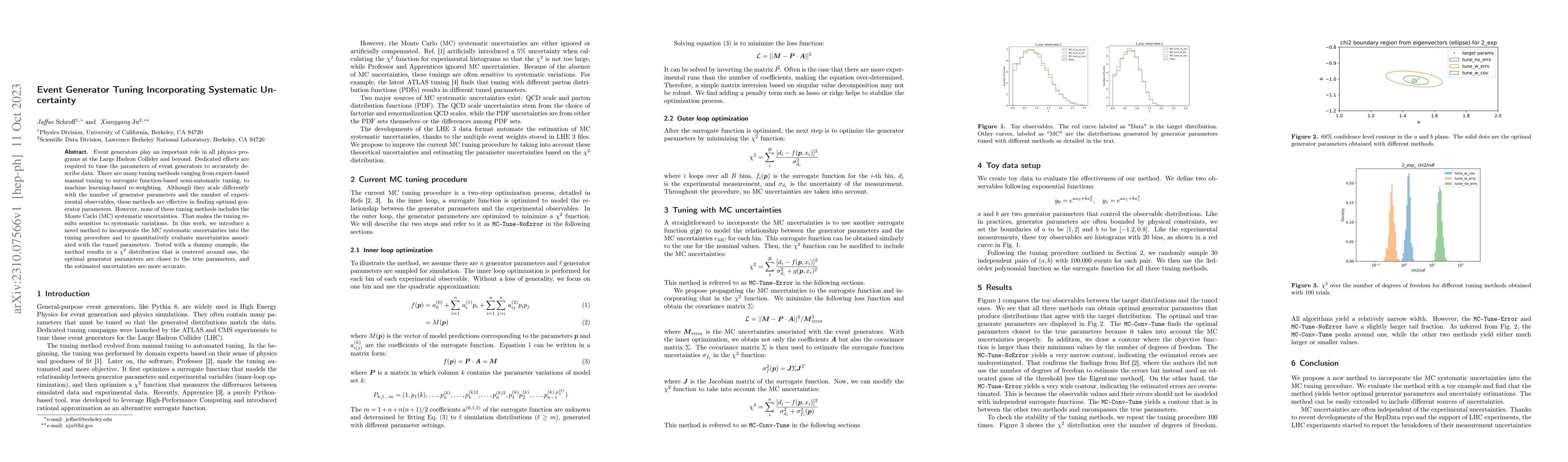 Thumbnail for Event Generator Tuning Incorporating Systematic Uncertainty