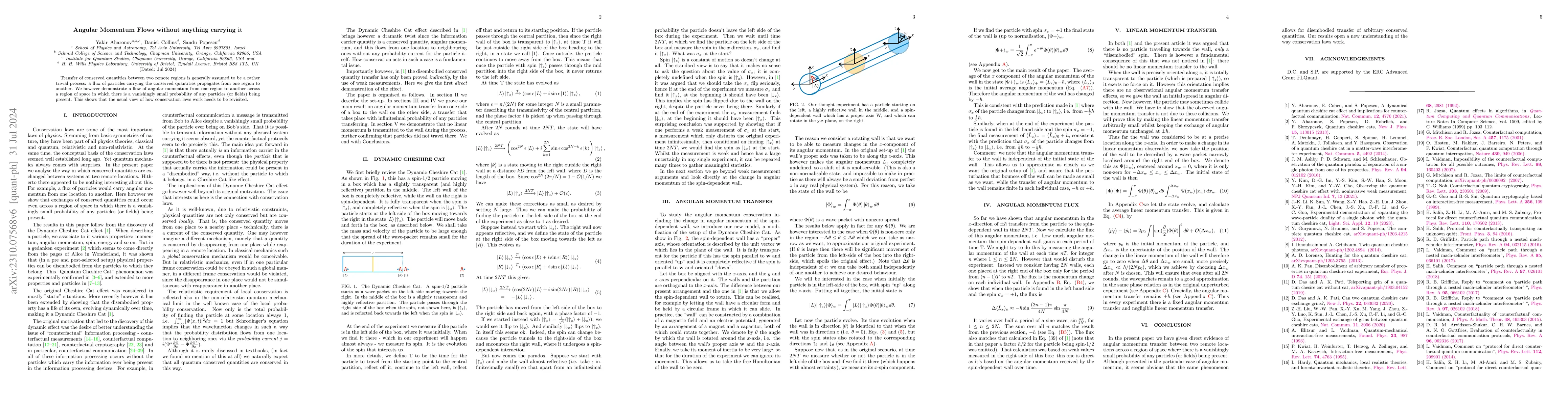 Thumbnail for Angular Momentum Flows without anything carrying it