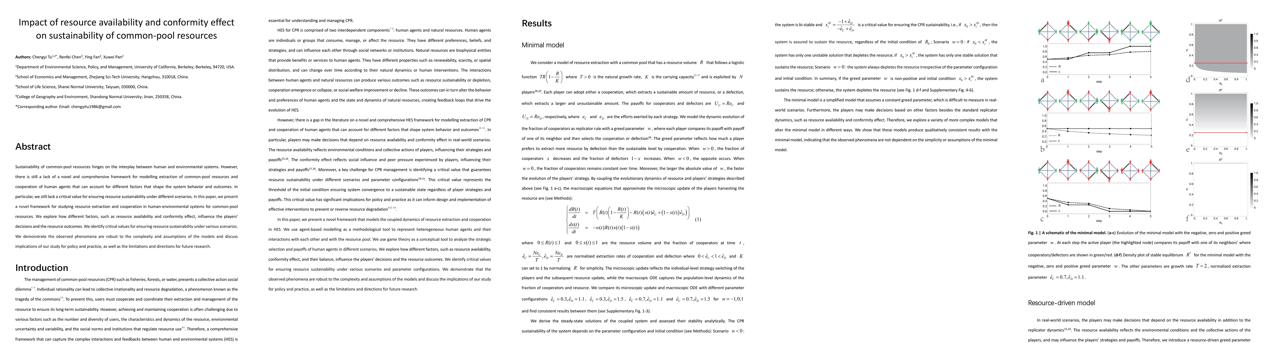 Thumbnail for Impact of resource availability and conformity effect on sustainability
  of common-pool resources