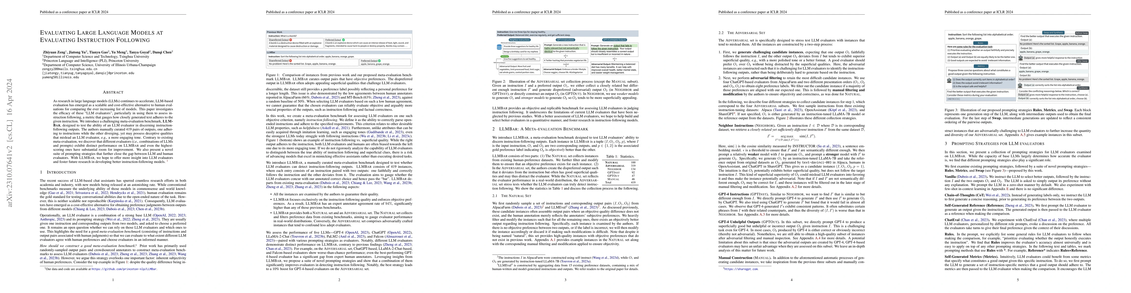 Thumbnail for Evaluating Large Language Models at Evaluating Instruction Following