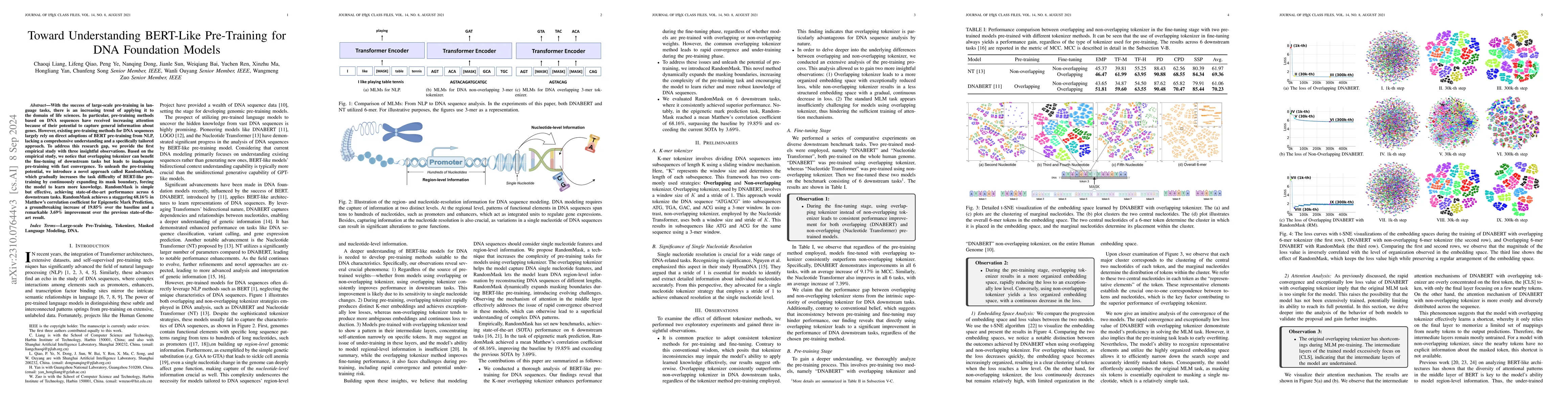 Thumbnail for Rethinking the BERT-like Pretraining for DNA Sequences