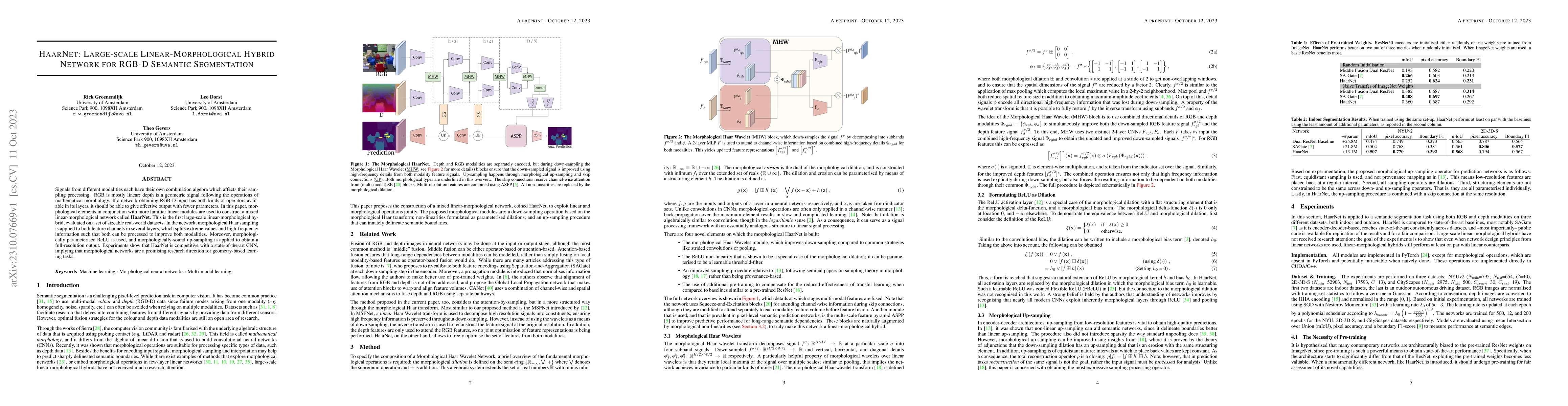 Thumbnail for HaarNet: Large-scale Linear-Morphological Hybrid Network for RGB-D
  Semantic Segmentation