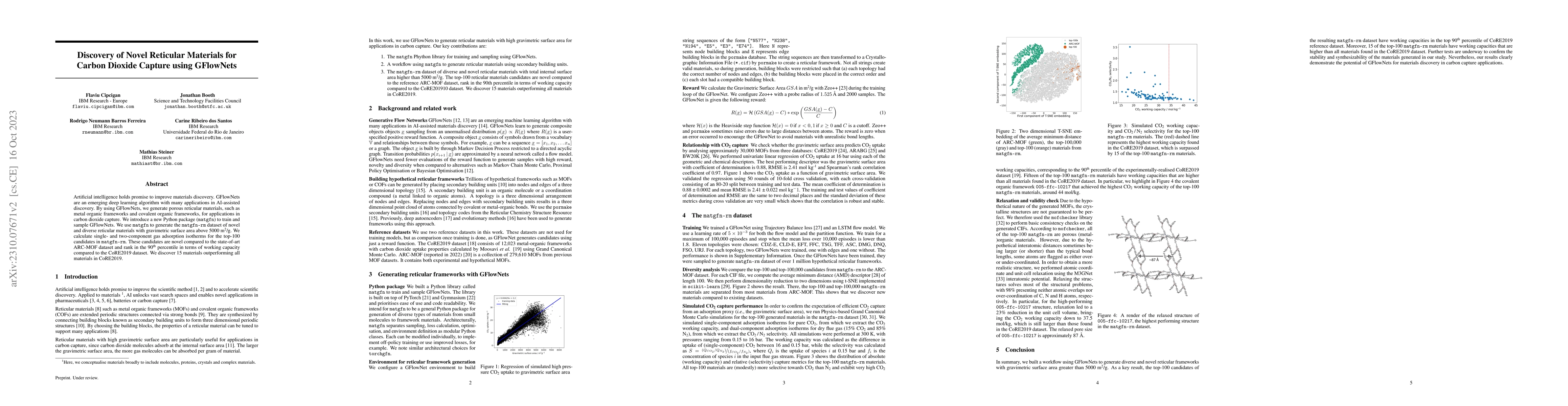Thumbnail for Discovery of Novel Reticular Materials for Carbon Dioxide Capture using
  GFlowNets