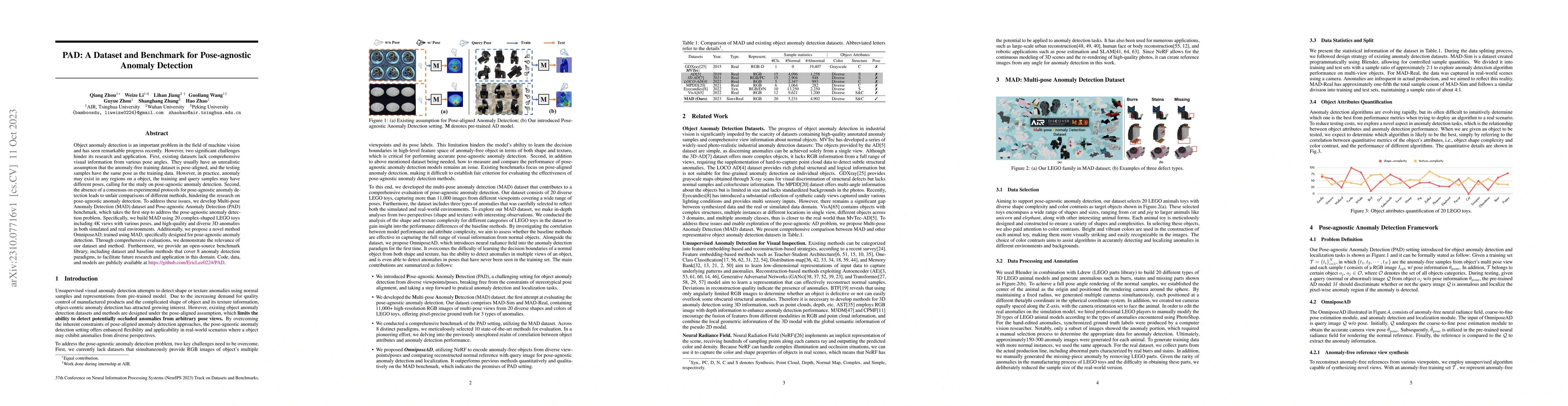 Thumbnail for PAD: A Dataset and Benchmark for Pose-agnostic Anomaly Detection