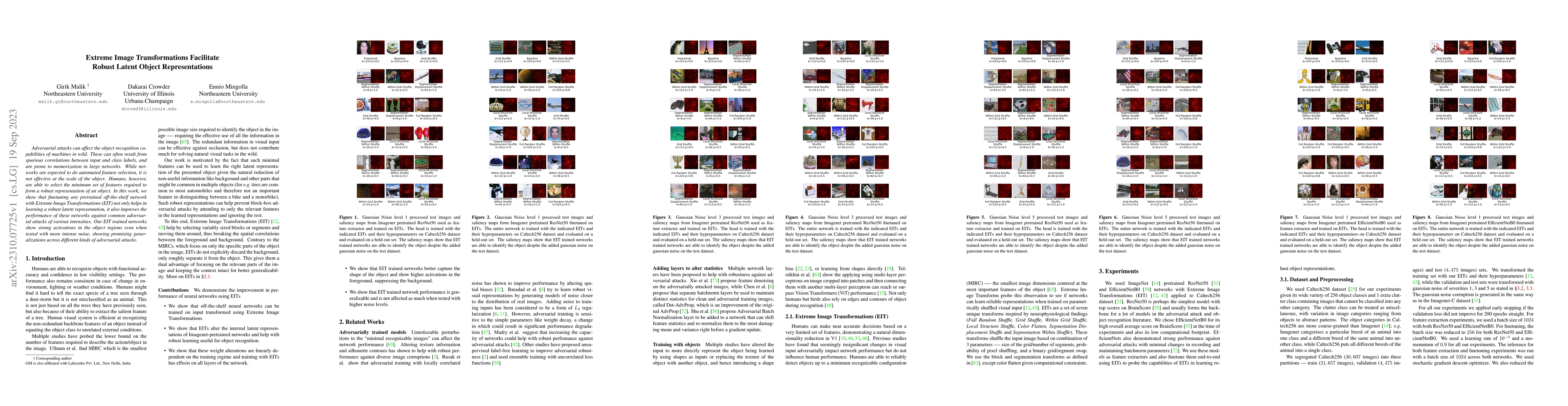 Thumbnail for Extreme Image Transformations Facilitate Robust Latent Object
  Representations