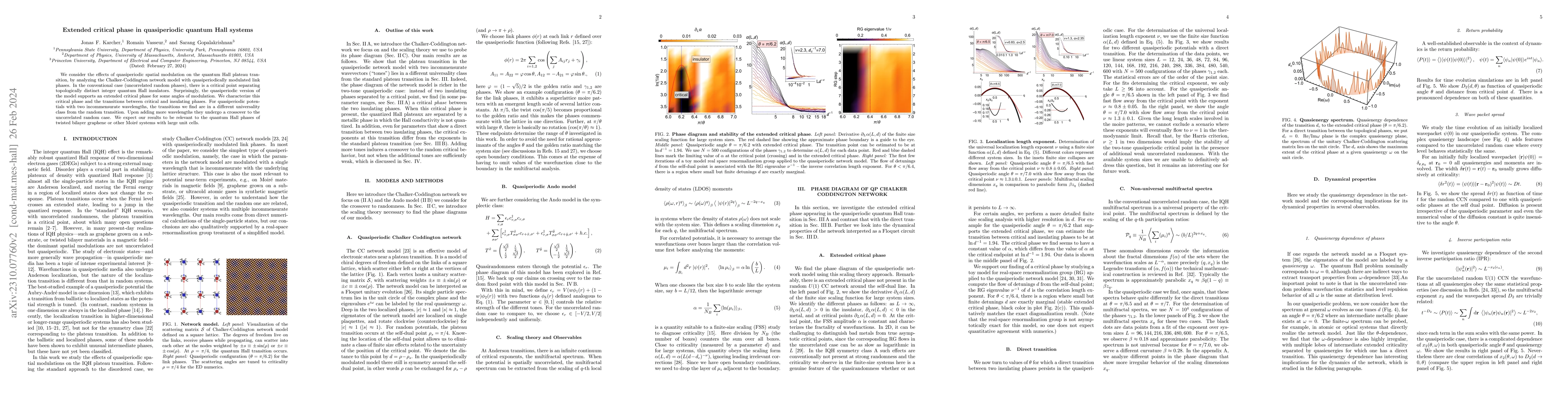 Thumbnail for Extended critical phase in quasiperiodic quantum Hall systems