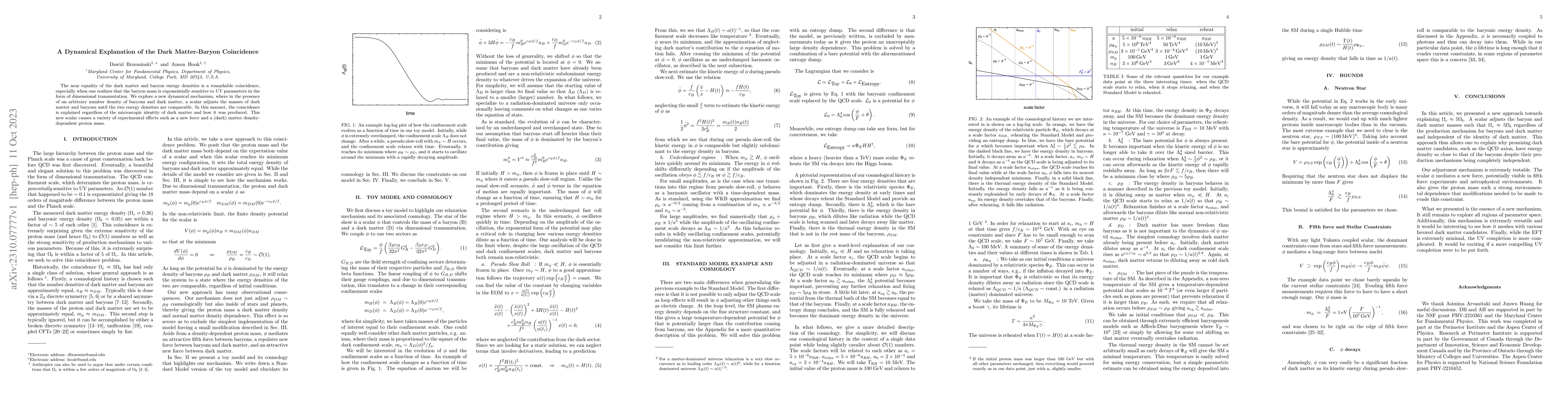 Thumbnail for A Dynamical Explanation of the Dark Matter-Baryon Coincidence