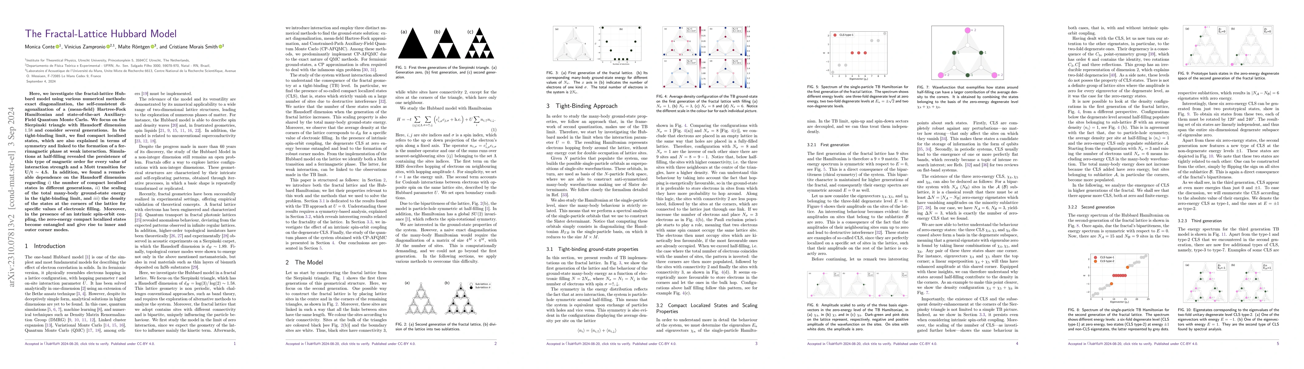 Thumbnail for The Fractal-Lattice Hubbard Model