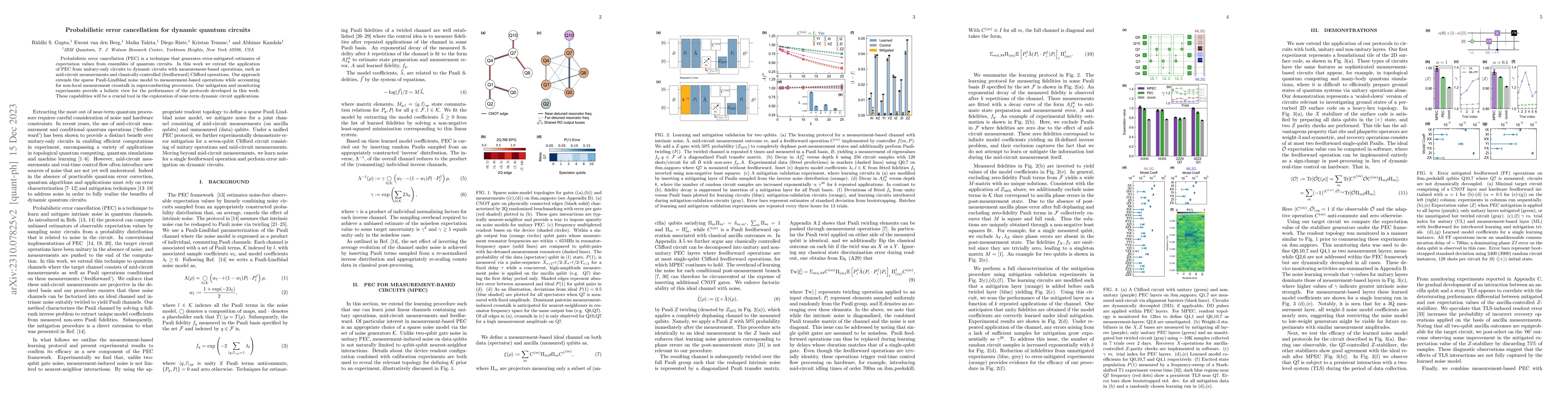 Thumbnail for Probabilistic error cancellation for dynamic quantum circuits