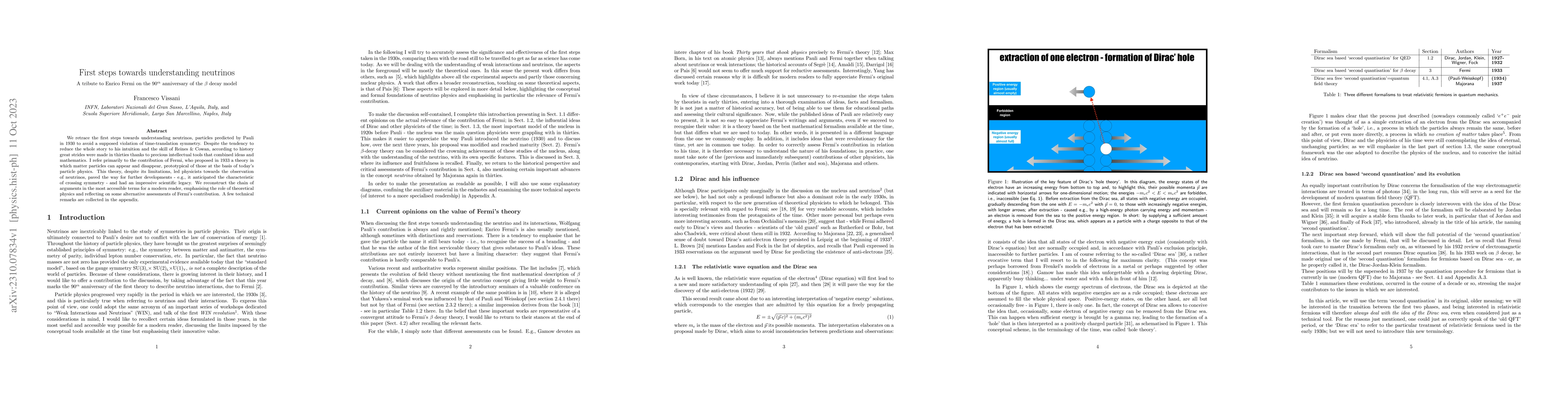 Thumbnail for First steps towards understanding neutrinos