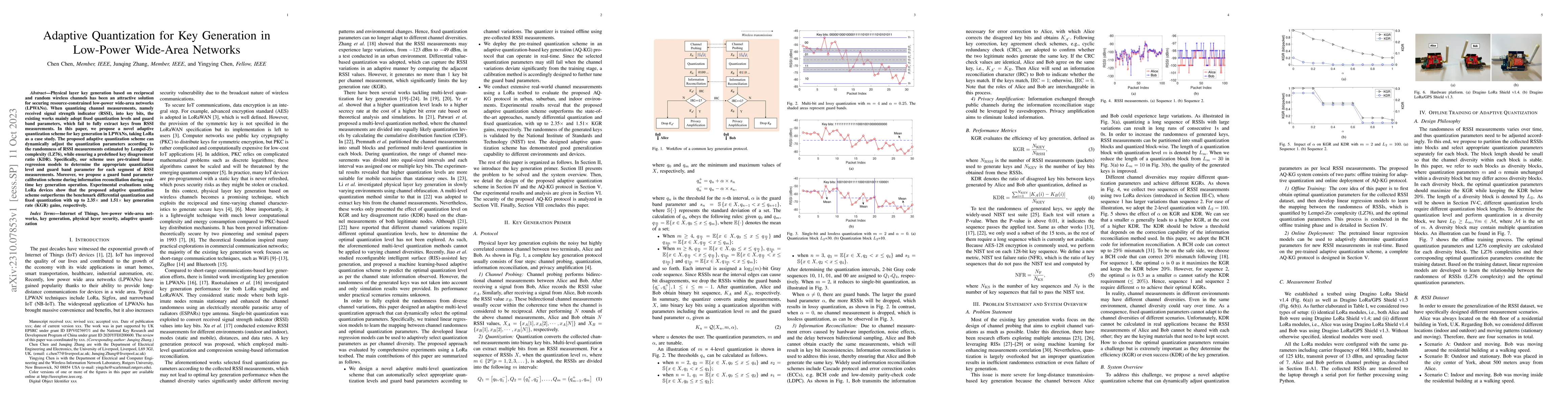 Thumbnail for Adaptive Quantization for Key Generation in Low-Power Wide-Area Networks