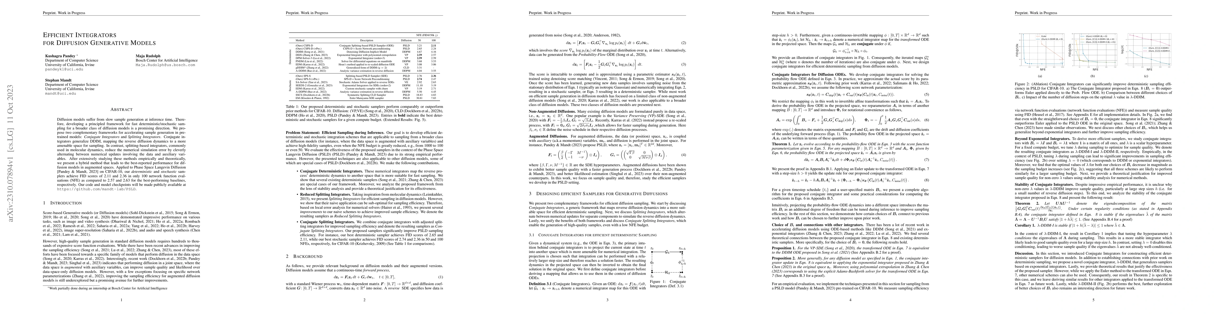 Thumbnail for Efficient Integrators for Diffusion Generative Models