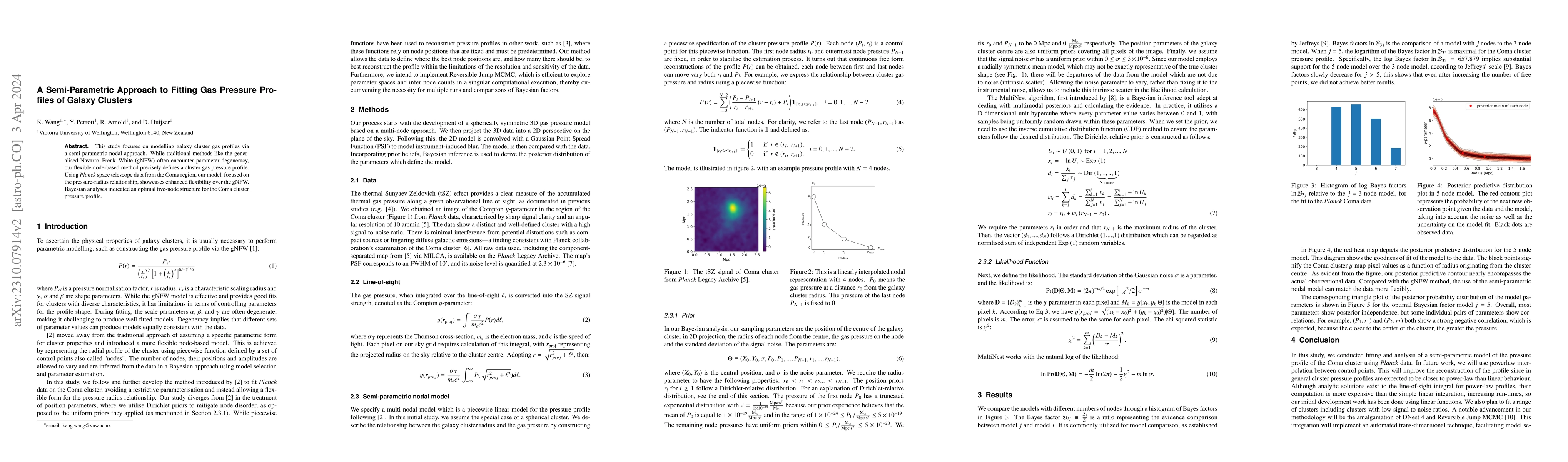 Thumbnail for A Semi-Parametric Approach to Fitting Gas Pressure Profiles of Galaxy
  Clusters