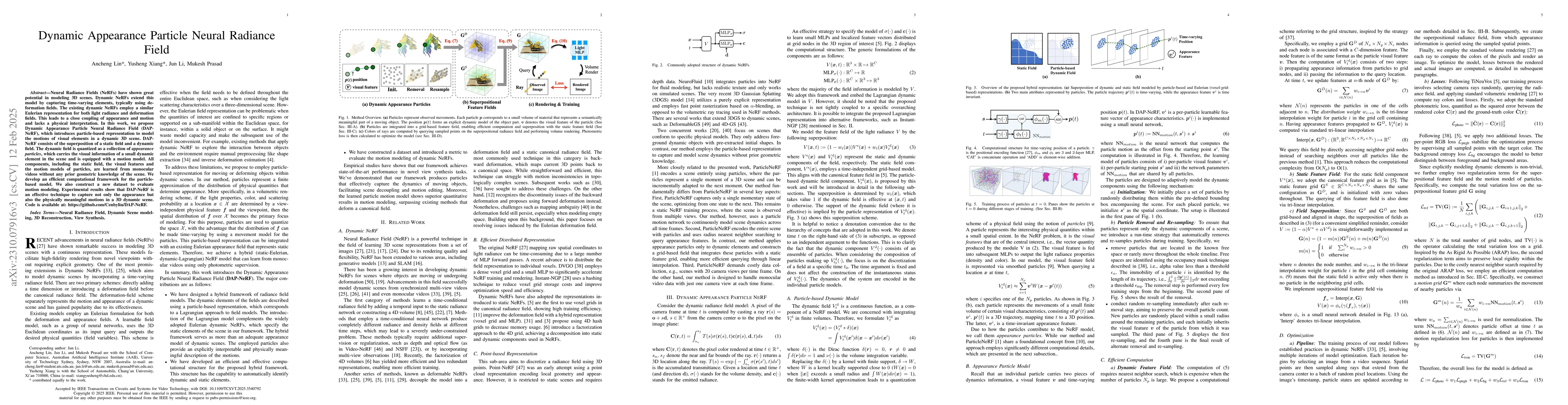 Thumbnail for Dynamic Appearance Particle Neural Radiance Field