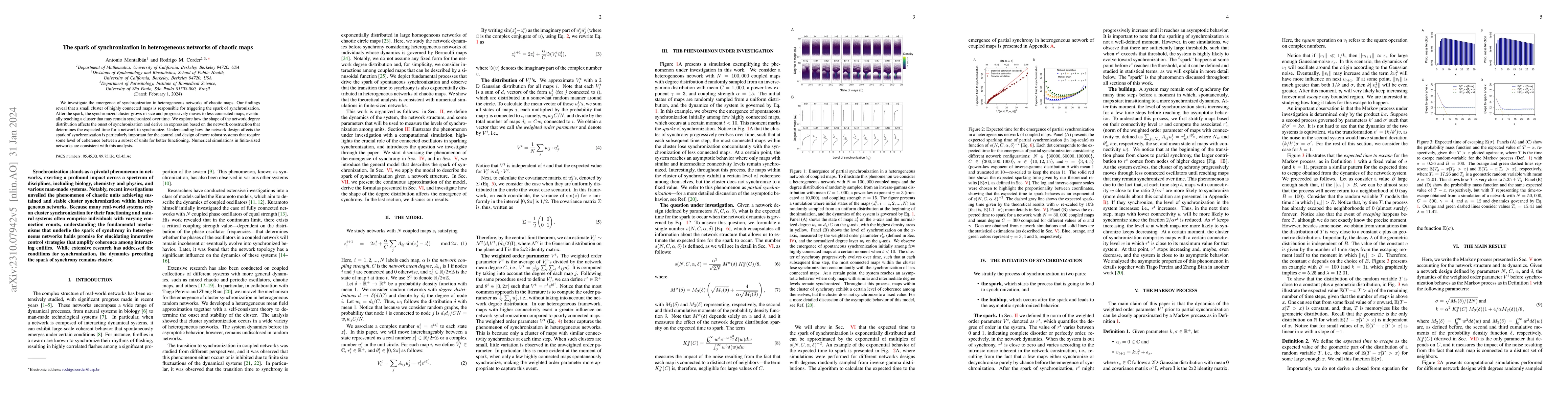 Thumbnail for The spark of synchronization in heterogeneous networks of chaotic maps