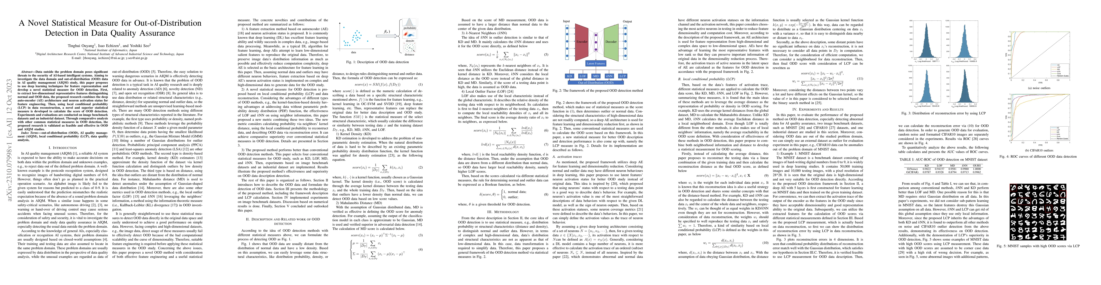 Thumbnail for A Novel Statistical Measure for Out-of-Distribution Detection in Data
  Quality Assurance
