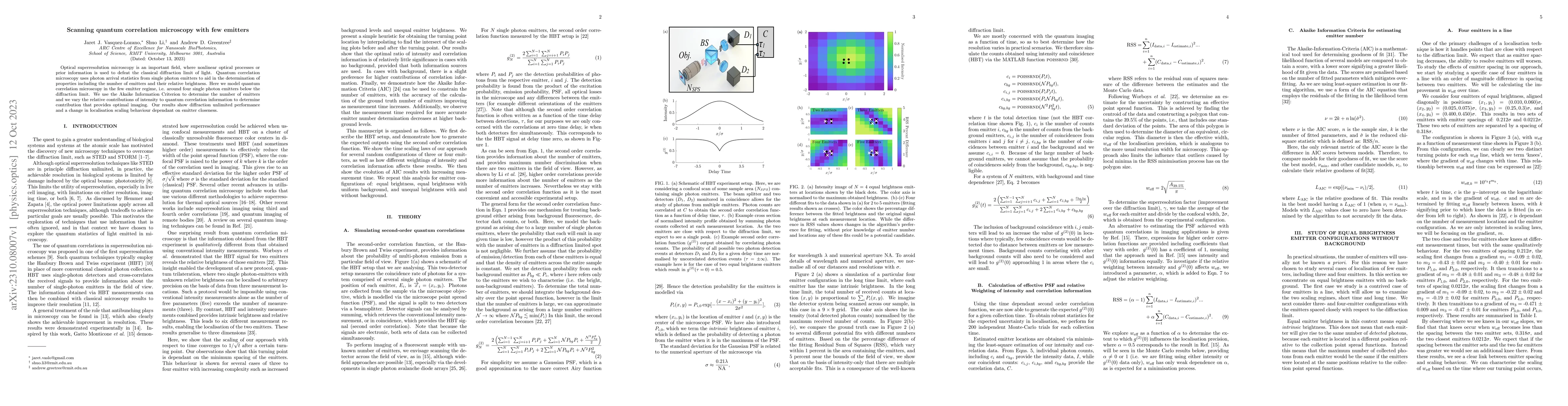 Thumbnail for Scanning quantum correlation microscopy with few emitters