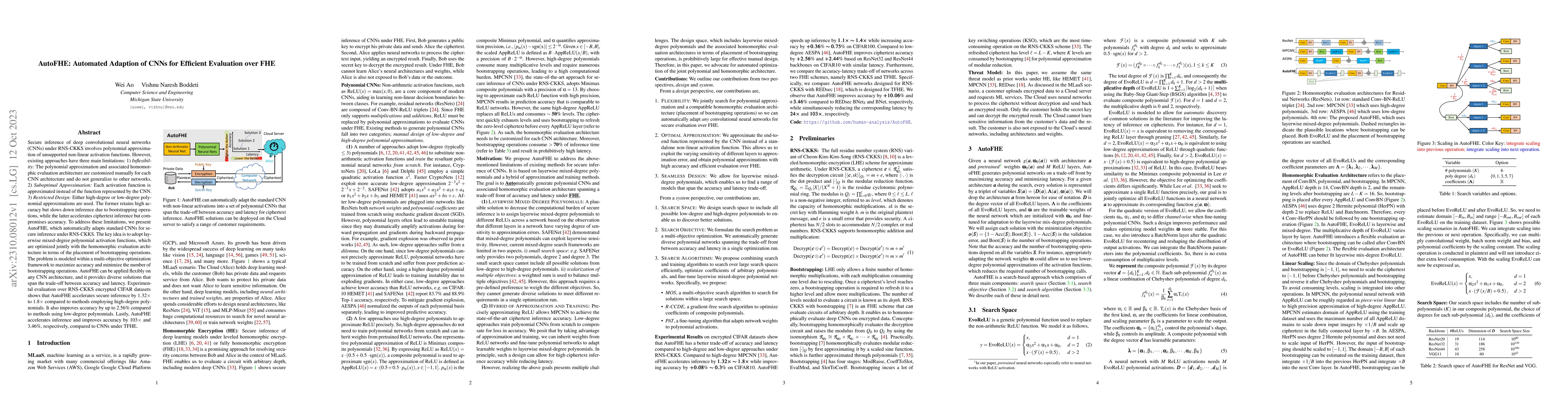 Thumbnail for AutoFHE: Automated Adaption of CNNs for Efficient Evaluation over FHE